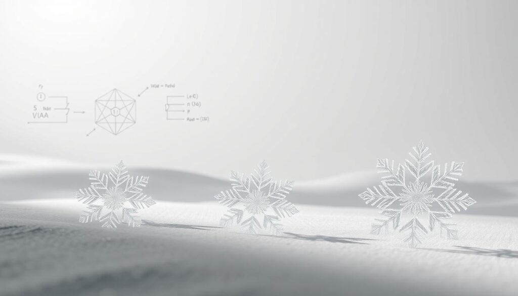 A step-by-step tutorial on creating intricate snowflakes through data cloning. In the foreground, a series of geometric crystal structures emerge, each with unique patterns and symmetries. The middle ground features a scientific-looking diagram, with lines, numbers, and formulas illustrating the algorithmic process behind the snowflake generation. In the background, a minimalist, monochrome landscape with a soft, diffused light creates a serene, contemplative atmosphere, emphasizing the elegance and complexity of the subject matter. The lighting is directional, casting subtle shadows that accentuate the three-dimensional forms. The overall composition conveys a sense of precision, learning, and the beauty of data-driven design. A step-by-step tutorial on creating intricate snowflakes through data cloning. In the foreground, a series of geometric crystal structures emerge, each with unique patterns and symmetries. The middle ground features a scientific-looking diagram, with lines, numbers, and formulas illustrating the algorithmic process behind the snowflake generation. In the background, a minimalist, monochrome landscape with a soft, diffused light creates a serene, contemplative atmosphere, emphasizing the elegance and complexity of the subject matter. The lighting is directional, casting subtle shadows that accentuate the three-dimensional forms. The overall composition conveys a sense of precision, learning, and the beauty of data-driven design.