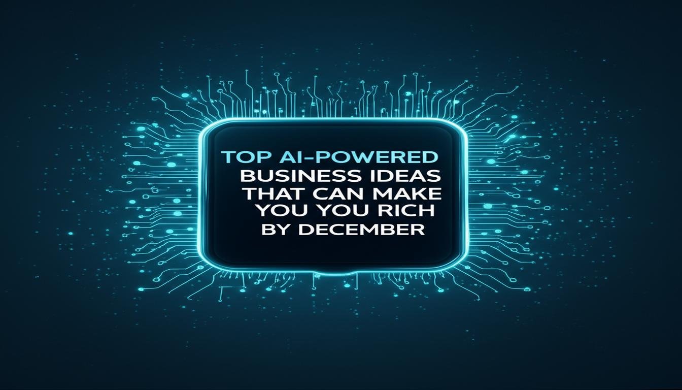 Top AI-Powered Business Ideas That Can Make You Rich by December
