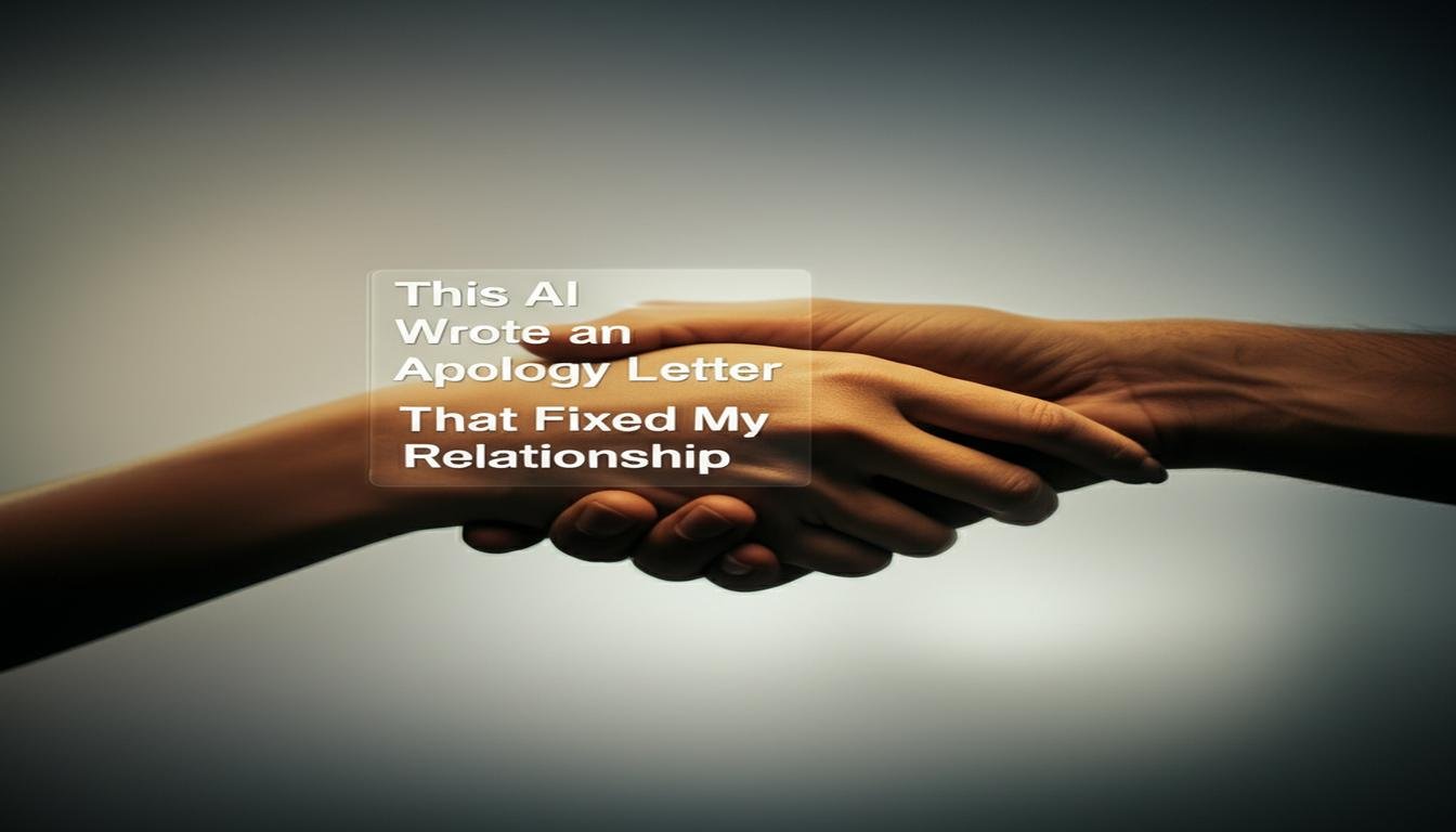 This AI Wrote an Apology Letter That Fixed My Relationship