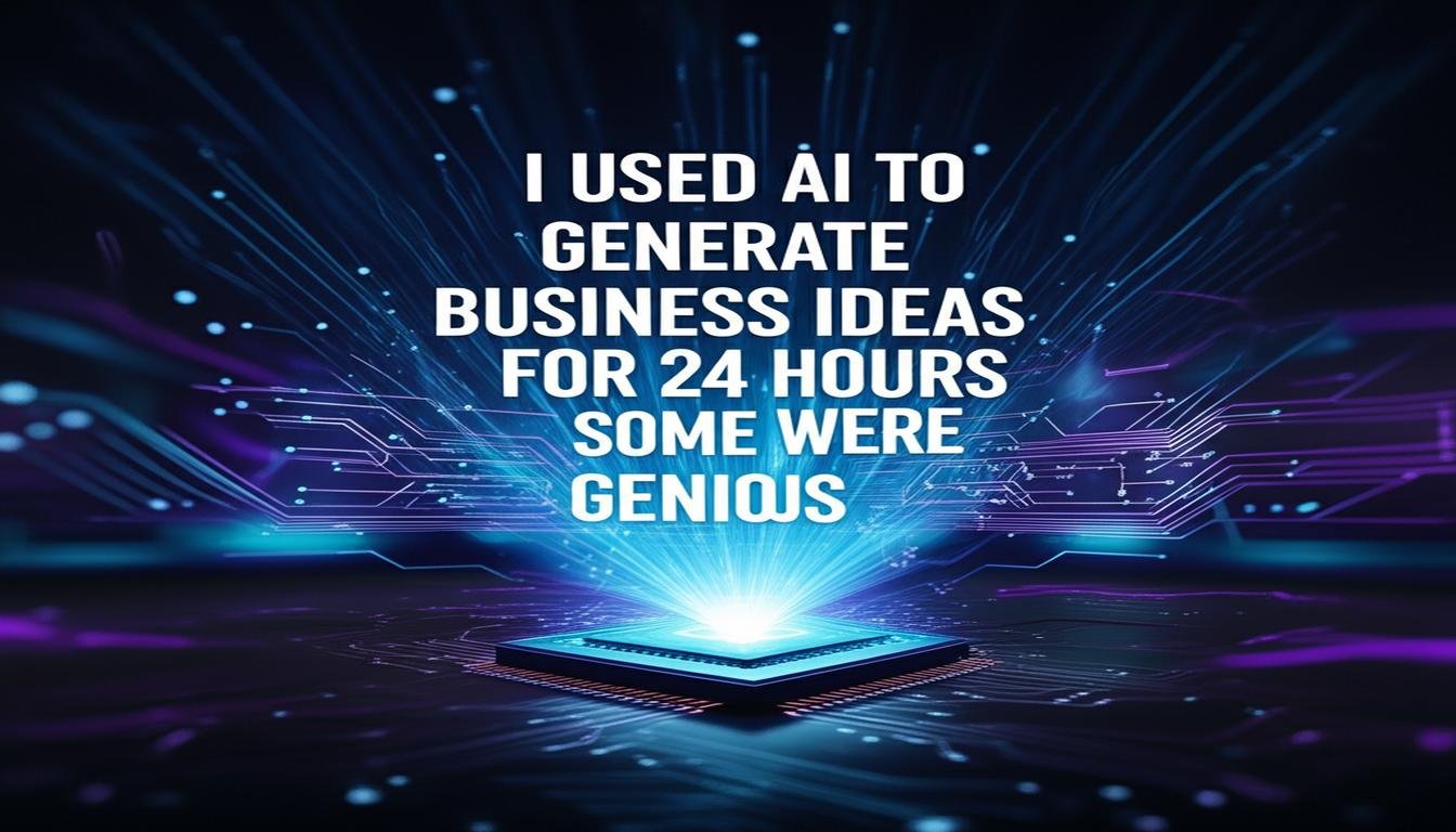 I Used AI to Generate Business Ideas for 24 Hours-Some Were Genius